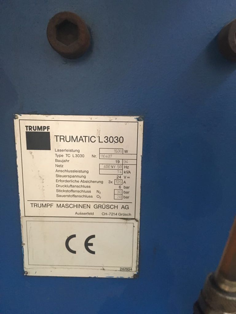 TRUMPF 3000x1500 